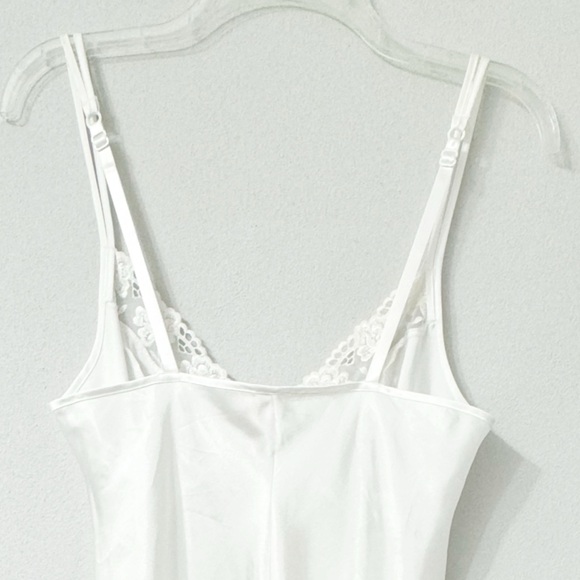 Marks & Spencer White Lace Trim Full Midi Slip Size 8 - Picture 4 of 16